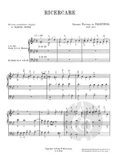 Ricercare von Giovanni Pierluigi da Palestrina 