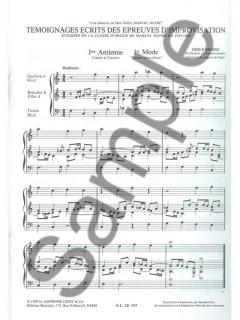 Temoignages Ecrits Des Epreuves Improvisation Classe Dupre (1953/54) von Pierre 