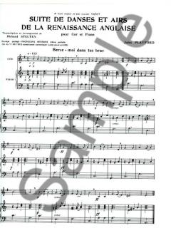 Suite de Danses et Airs de La Renaissance Anglaise von John Playford für Horn und Klavier
