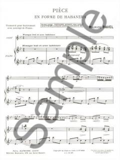Piece En Forme De Habanera von Maurice Ravel 