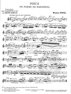 Piece En Forme De Habanera von Maurice Ravel 