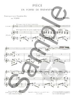 Piece En Forme De Habanera von Maurice Ravel 