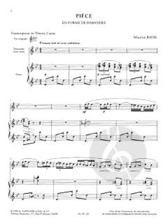Piece en Forme De Habanera von Maurice Ravel 