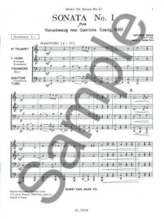Sonata Nr. 1 von Gottfried Reiche 
