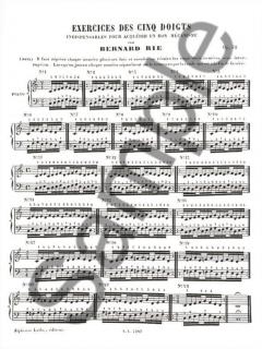 Exercices Des 5 Doigts Op.32 von Rie 