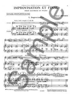 Improvisation et Final von Jean Rivier für Oboe und Klavier im Alle Noten Shop kaufen