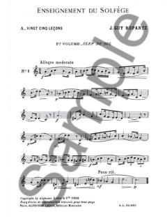 25 Lecons de Solfege Vol. 1 von Joseph Guy Ropartz 