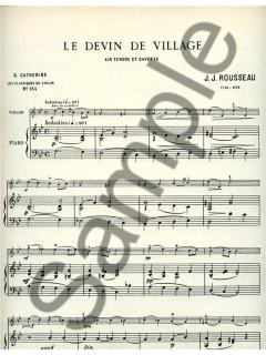 Le Devin De Village: Air Tendre et Gavotte von Jean-Jacques Rousseau 
