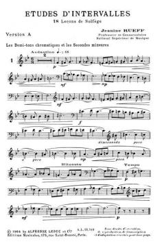 Etudes D Intervalles von Jeanine Rueff 