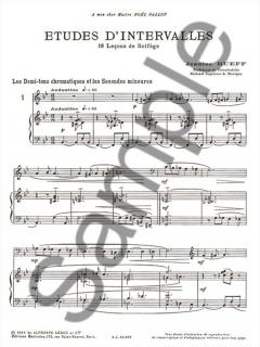 Etudes D Intervalles von Jeanine Rueff 