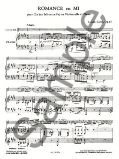 Romance Op. 67 von Camille Saint-Saëns 