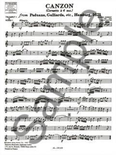 Canzon from Paduana / Galliarda von Samuel Scheidt 