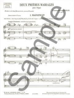 2 Prieres Mariales: 1 von Thomas Daniel Schlee 