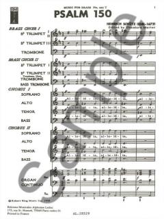 Psalm 150 von Heinrich Schütz 