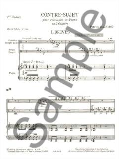 Contre-Sujet von Sciortino für Percussion und Klavier im Alle Noten Shop kaufen