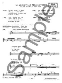 Grenouille Presomptueuse von Tapkoff für Holzbläser Trio im Alle Noten Shop kaufen