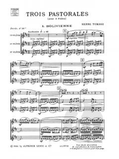 3 Pastorales von Henri Tomasi 