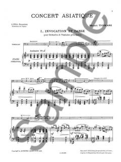 Concert Asiatique von Henri Tomasi für Percussion und Klavier im Alle Noten Shop kaufen