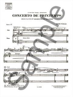 Concerto de Printemps (Flute Trav. von Henri Tomasi 