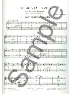 20 Miniatures von Franz Tournier 