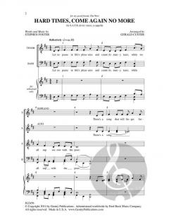 Hard Times, Come Again No More von Stephen C. Foster (Download) 