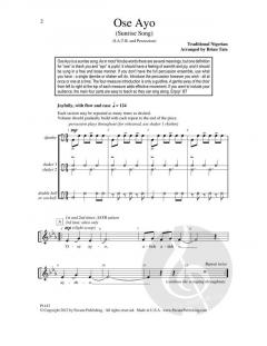 Ose Ayo (Sunrise Song) von Brian Tate (Download) 