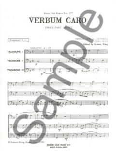 Tomas Luis da Vittoria: Verbum Caro von Tomas Luis de Victoria für 3 Posaunen im Alle Noten Shop kaufen