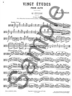 20 Etudes von Maurice Vieux 