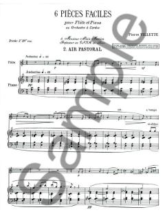6 Pieces Faciles No. 2 Air Pastoral von Villette 