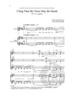 I Sing that My Voice May be Heard von Gwen McLeod Hall (Download) 