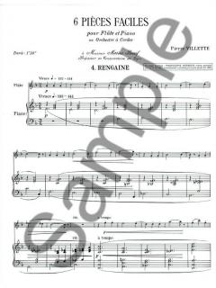 6 Pieces Faciles No. 4 Rengaine von Villette 