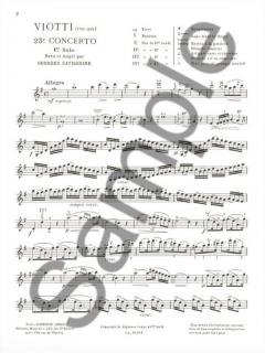 Premiers Solos Concertos - Classiques Nr. 23 von Giovanni Battista Viotti 