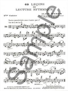 60 Lecons Lecture Rythmique 2 Vol. 2 von Alain Weber 