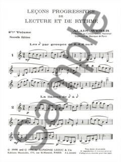 Lecons Progressiveslecture et Rythme Vol. 2 von Alain Weber 