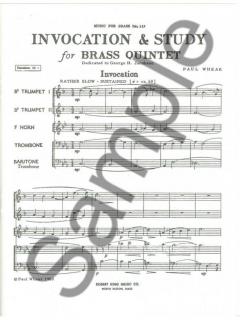 Invocation And Study (Paul W. Whear) 