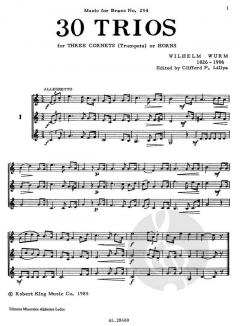 30 Trios von Lillya & Wsurm für 3 Trompeten (Hörner) im Alle Noten Shop kaufen (Partitur)