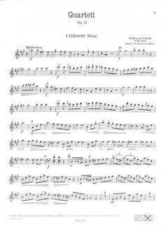 Quartett op. 21 von Ferdinando Carulli 