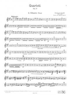 Quartett op. 21 von Ferdinando Carulli 