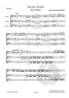 Konzertantes Trio Nr. 3 A-Dur von Georg Abraham Schneider 