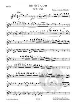 Konzertantes Trio Nr. 3 A-Dur von Georg Abraham Schneider 