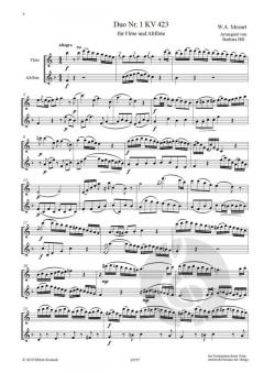 Duetto primo KV 423 von Wolfgang Amadeus Mozart 