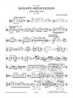 Sonate-Méditation op. 106b von Nicolas Bacri 