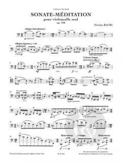 Sonate-Méditation op. 106c von Nicolas Bacri 