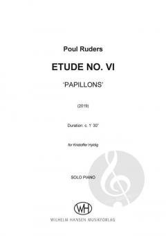 Etude No. 6 'Papillons' von Poul Ruders 