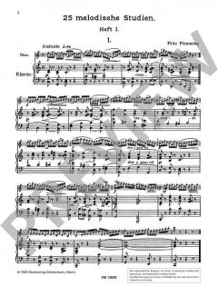 25 melodische Studien Heft 1 von Fritz Flemming 