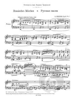 Drei Märchen op. 42 von Nikolai Medtner 