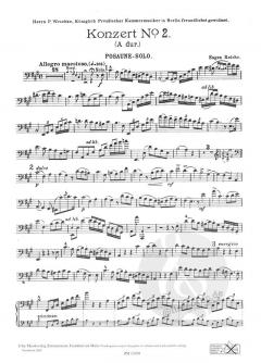 Konzert in A-Dur von Eugen Reiche 
