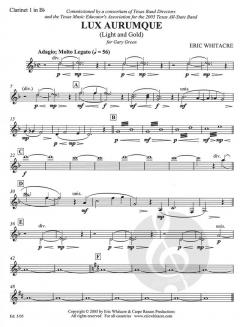 Lux Aurumque (Eric Whitacre) 