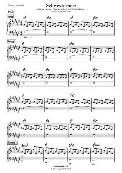 Schwesterherz von Klima - Klavierstimme 