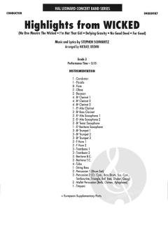 Wicked (Highlights From) (Stephen L. Schwartz) 
